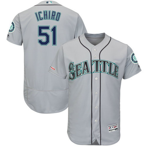 Mariners 51 Ichiro Suzuki Navy 150th Patch Flexbase Jersey