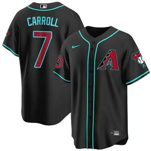 Men's Arizona Diamondbacks Active Player Custom 2023 24 Black Cool Base Stitched Baseball Jersey