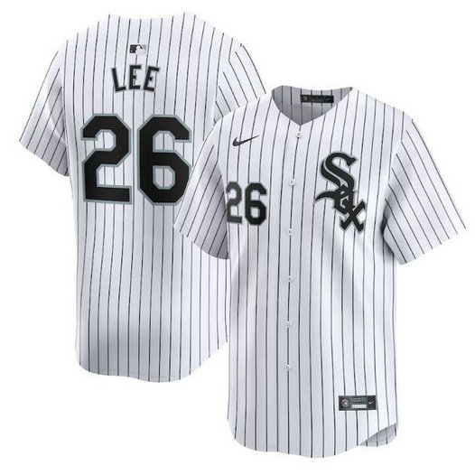 Men's Chicago White Sox #26 Korey Lee White 2024 Home Limited Stitched Baseball Jersey