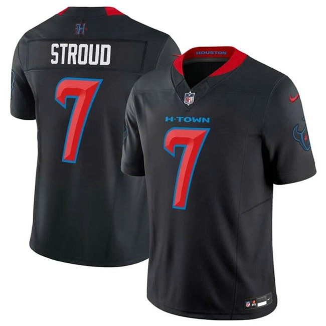 Men's Houston Texans #7 C.J. Stroud Navy 2024 2nd Alternate F.U.S.E Vapor Stitched Jersey