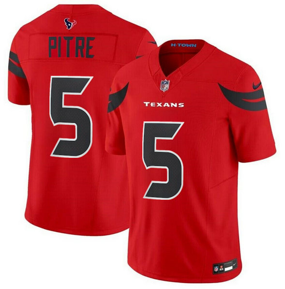 Men's Houston Texans Active Player Custom Red 2024 Alternate Vapor F.U.S.E. Limited Stitched Jersey