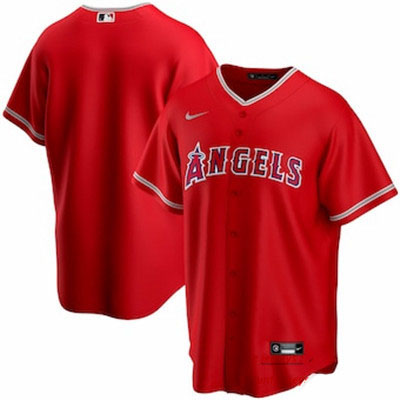 Men's Los Angeles Angels Nike Red Alternate 2020 Replica Team Jersey