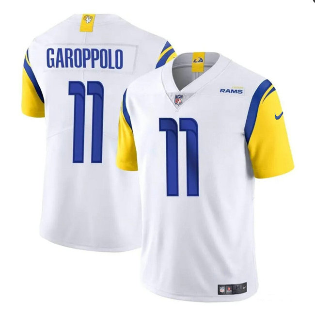 Men's Los Angeles Rams #11 Jimmy Garoppolo White Vapor Untouchable Stitched Football Jersey