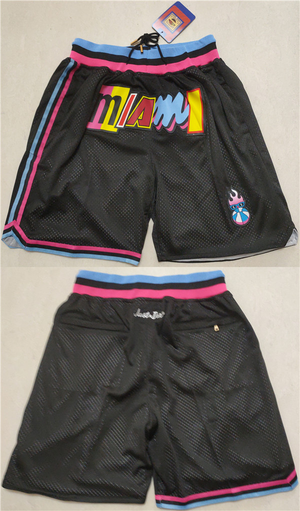 Men's Miami Heat Black Shorts 