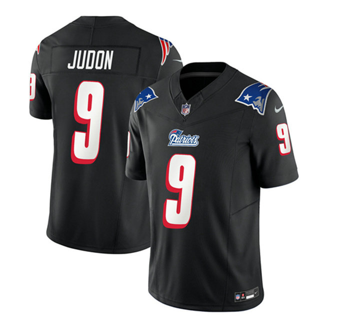 Men's New England Patriots #9 Matthew Judon Black 2023 F.U.S.E. Throwback Limited Stitched Football Jersey