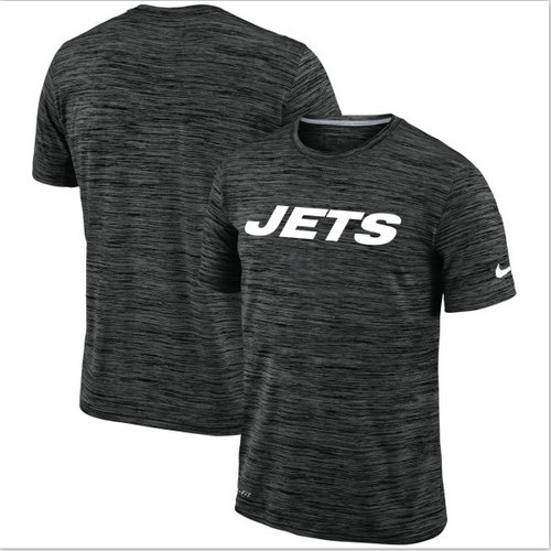 Men's New York Jets Nike Black Velocity Performance T-Shirt