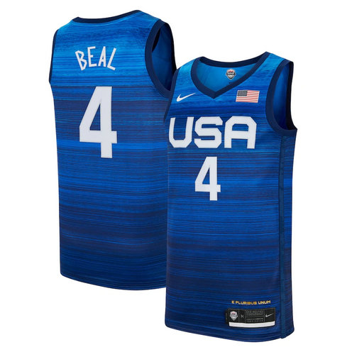 Men's Nike Bradley Beal Navy USA Basketball 2020 Summer Olympics Player Jersey
