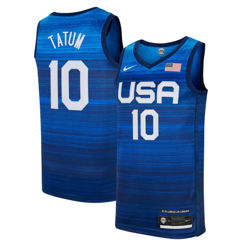 Men's Nike Jayson Tatum Navy USA Basketball 2020 Summer Olympics Player Jersey