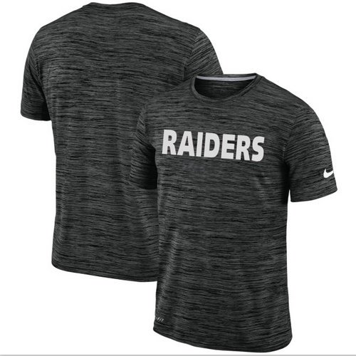 Men's Oakland Raiders Nike Black Velocity Performance T-Shirt