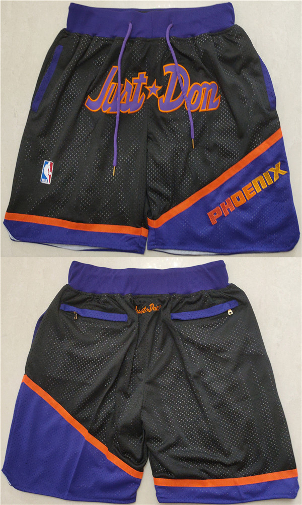 Men's Phoenix Suns Black-Orange Shorts 