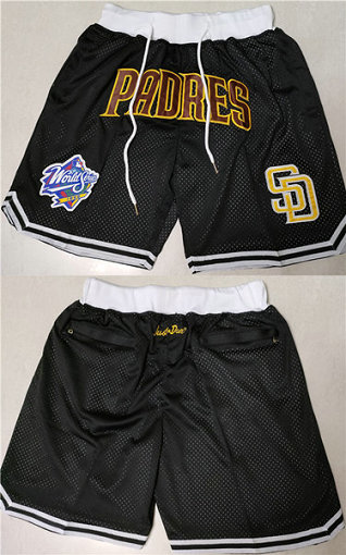 Men's San Diego Padres Black Shorts 