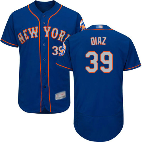 Mets 39 Edwin Diaz Blue(Grey NO.) Flexbase Authentic Collection