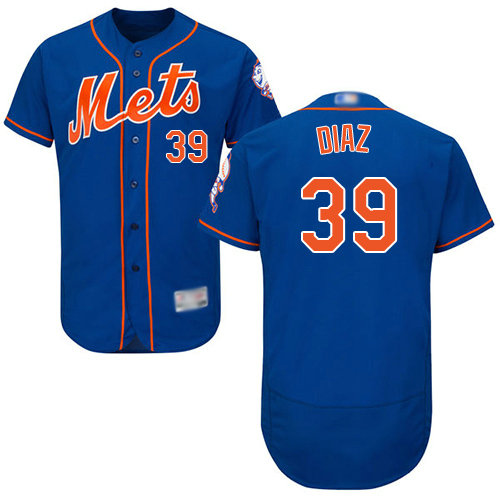 Mets 39 Edwin Diaz Blue(Grey NO.) Flexbase Authentic Collection