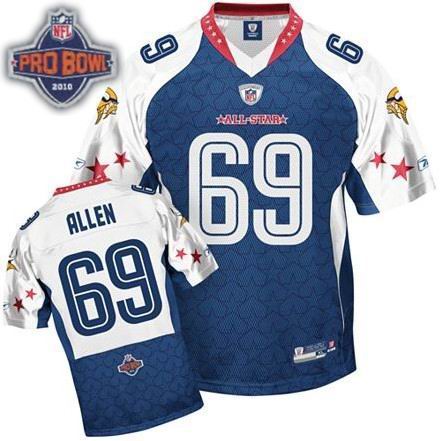 Minnesota Vikings #69 Jared Allen 2010 Pro Bowl NFC