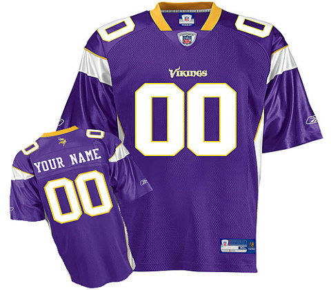Minnesota Vikings Customized Team Color Jerseys