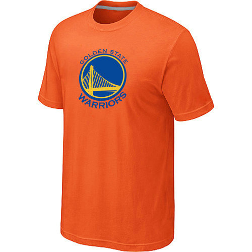 NBA Golden State Warriors Big Tall Primary Logo Orange T Shirt