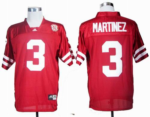 NCAA Nebraska Cornhuskers Taylor Martinez 3 Red College Football Jersey