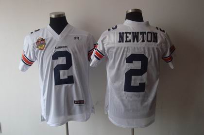 NCAA Under Armour Auburn Tigers 2# newton white CHAMPIONSHIP jersey