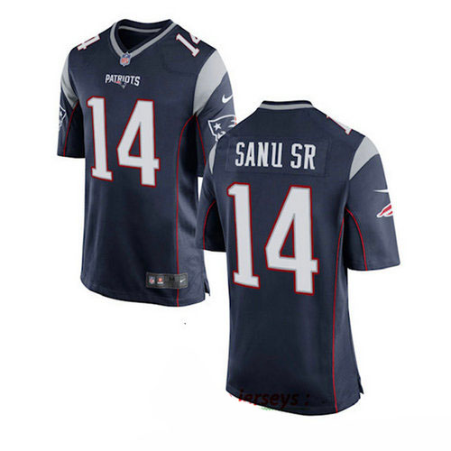 New England Patriots #14 Mohamed SANU SR Blue Vapor Limited Jersey