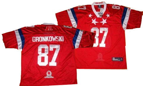 New England Patriots #87 Rob Gronkowski red 2012 Pro Bowl Jerse
