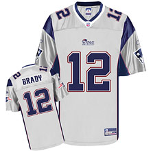 New England Patriots Youth Jersey #12 Tom Brady white Jersey