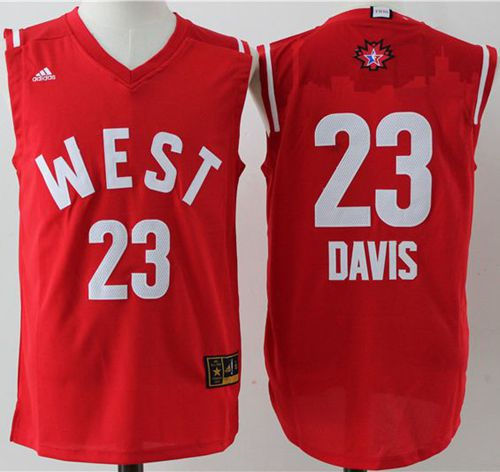 New Orleans Pelicans 23 Anthony Davis Red 2016 All Star NBA Jersey