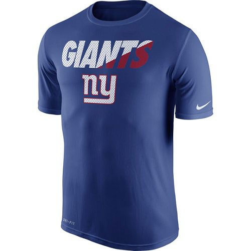 New York Giants Nike Royal Blue Legend Staff Practice Performance T-Shirt