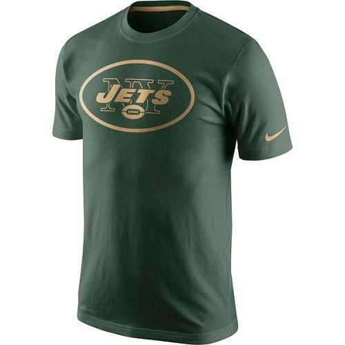 New York Jets Nike Green Championship Drive Gold Collection Performance T-Shirt