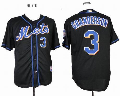 New York Mets 3# Curtis Granderson black cool base jerseys