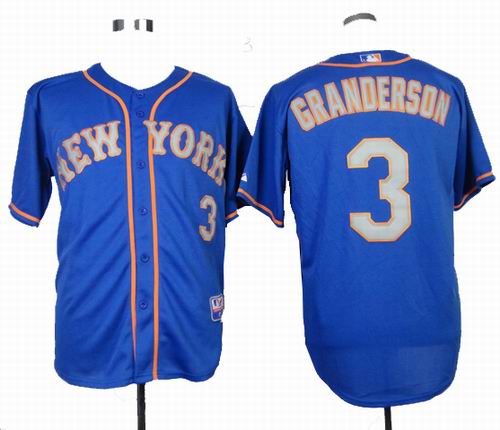 New York Mets 3# Curtis Granderson blue cool base jerseys