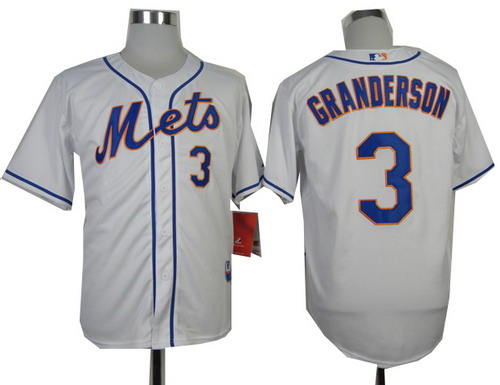 New York Mets 3# Curtis Granderson white cool base jerseys