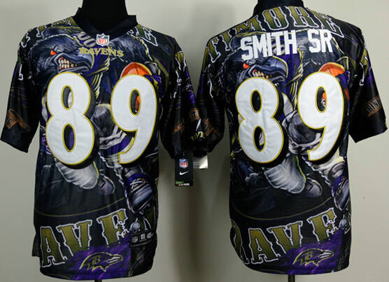 Nike Baltimore Ravens 89 Steve Smith SR Fanatical Version NFL Jerseys