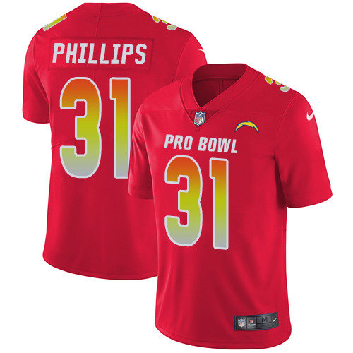 Nike Chargers #31 Adrian Phillips Red Youth Stitched NFL Limited AFC 2019 Pro Bowl Jersey