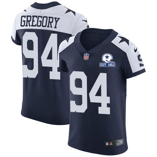 Nike Cowboys 94 Randy Gregory Navy Blue Thanksgiving Men's Stitched