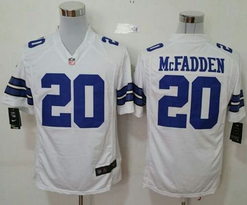 Nike Dallas Cowboys 20 Darren McFadden White NFL Game Jersey
