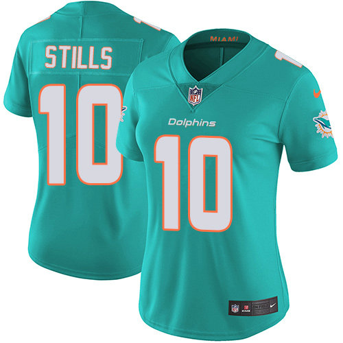 Nike Dolphins #10 Kenny Stills Aqua Green Team Color Women's Stitched NFL Vapor Untouchable Limited Jersey