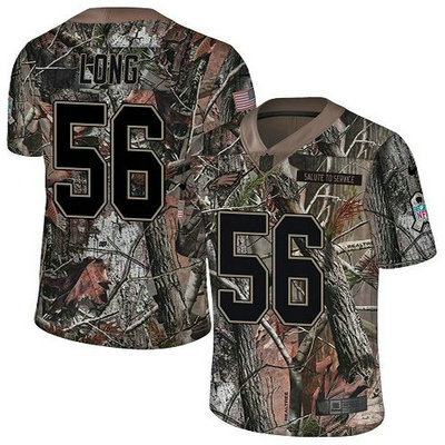 Nike Eagles #56 Chris Long Camo Youth Stitched NFL Limited Rush Realtree Jersey