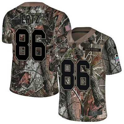 Nike Eagles #86 Zach Ertz Camo Youth Stitched NFL Limited Rush Realtree Jersey