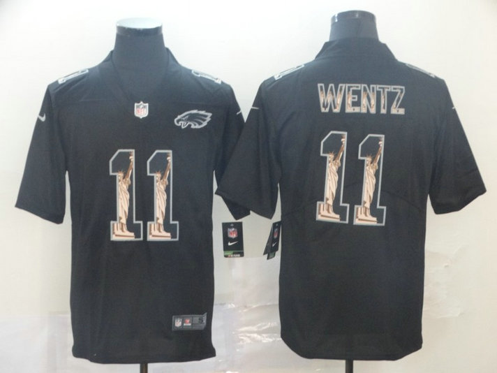 Wentz jersey black Clearance