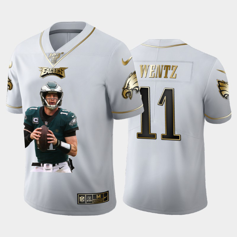 Wentz jersey white Clearance