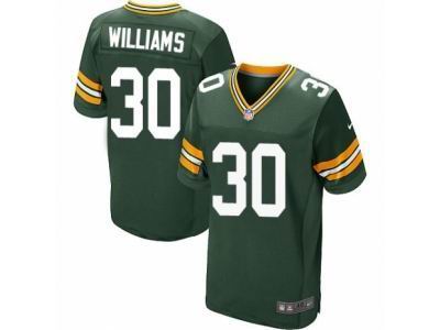 Nike Green Bay Packers #30 Jamaal Williams Elite Green Jersey
