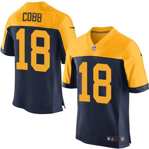 Nike Green Bay Packers 18 Randall Cobb Navy Blue Alternate NFL New Elite Jersey