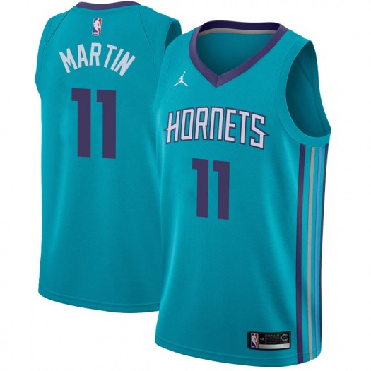 Nike Hornets #11 Cody Martin Teal NBA Jordan Swingman Icon Edition Jersey
