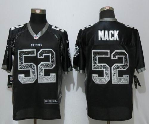 mens oakland raiders khalil mack nike black game jersey