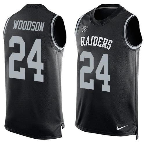 oakland raiders nike charles woodson black elite jersey
