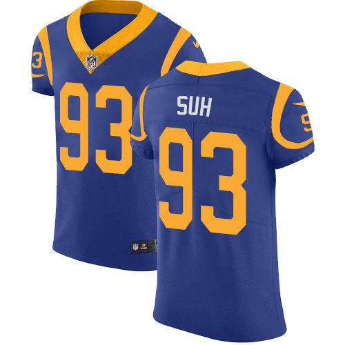 Nike Rams #93 Ndamukong Suh Royal Blue Alternate Men's Stitched NFL Vapor Untouchable Elite Jersey