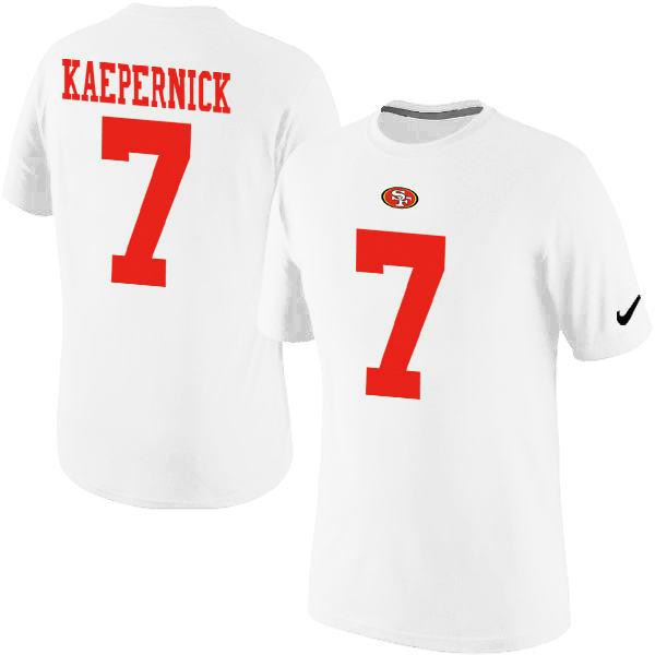 Nike San Francisco 49ers 7 Kaepernick Pride Name & Number T-Shirt White