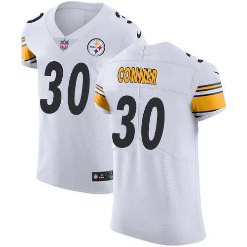 Nike Steelers 30 James Conner White Men's Stitched NFL Vapor