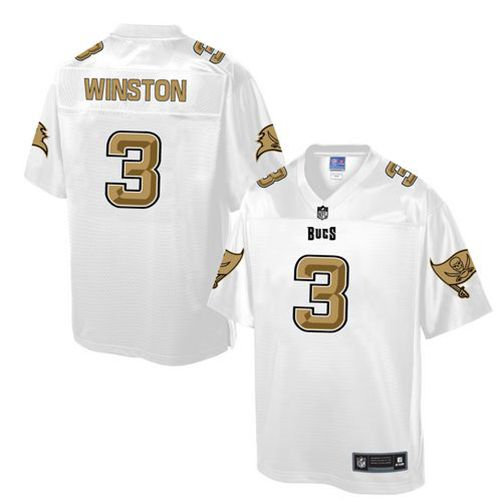 Nike Tampa Bay Buccaneers 3 Jameis Winston White NFL Pro Line Fashion Game Jersey