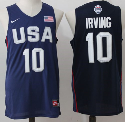 Nike Team USA 10 Kyrie Irving Navy Blue 2016 Dream Team NBA Jersey